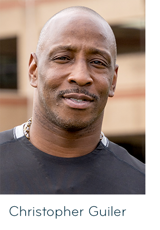 Man looking into camera