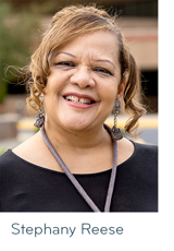 Woman looking into the camera